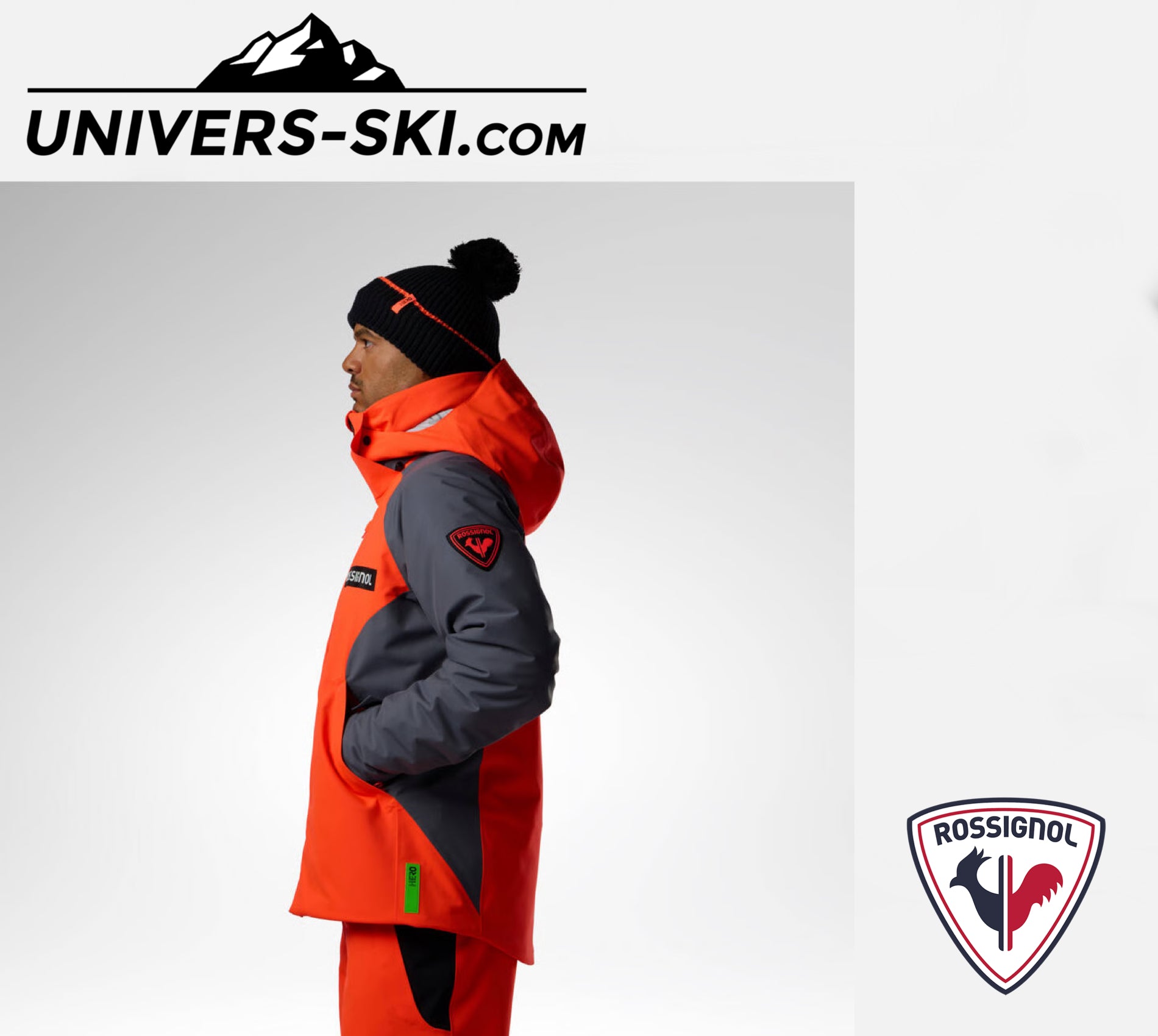 Veste de ski ROSSIGNOL Homme M Hero Insulated JKT Neon Red 2027